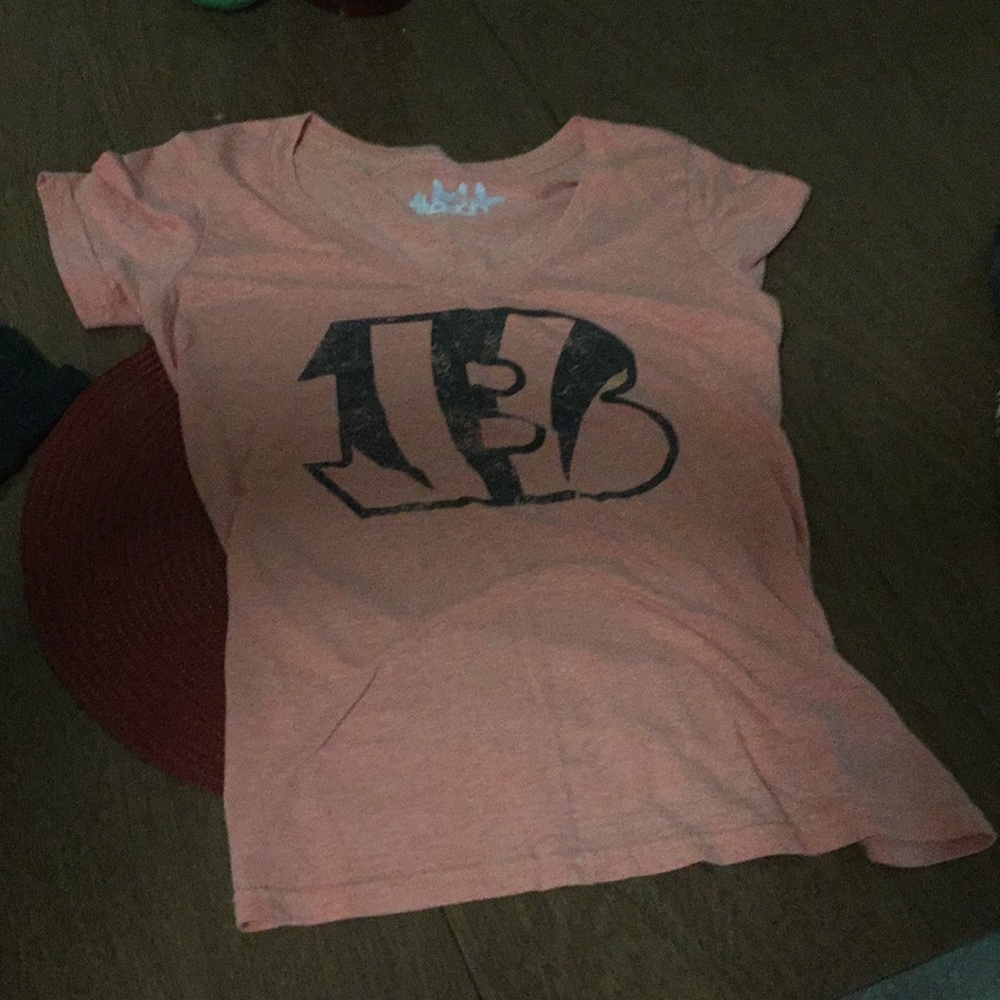 Orange bengals v neck